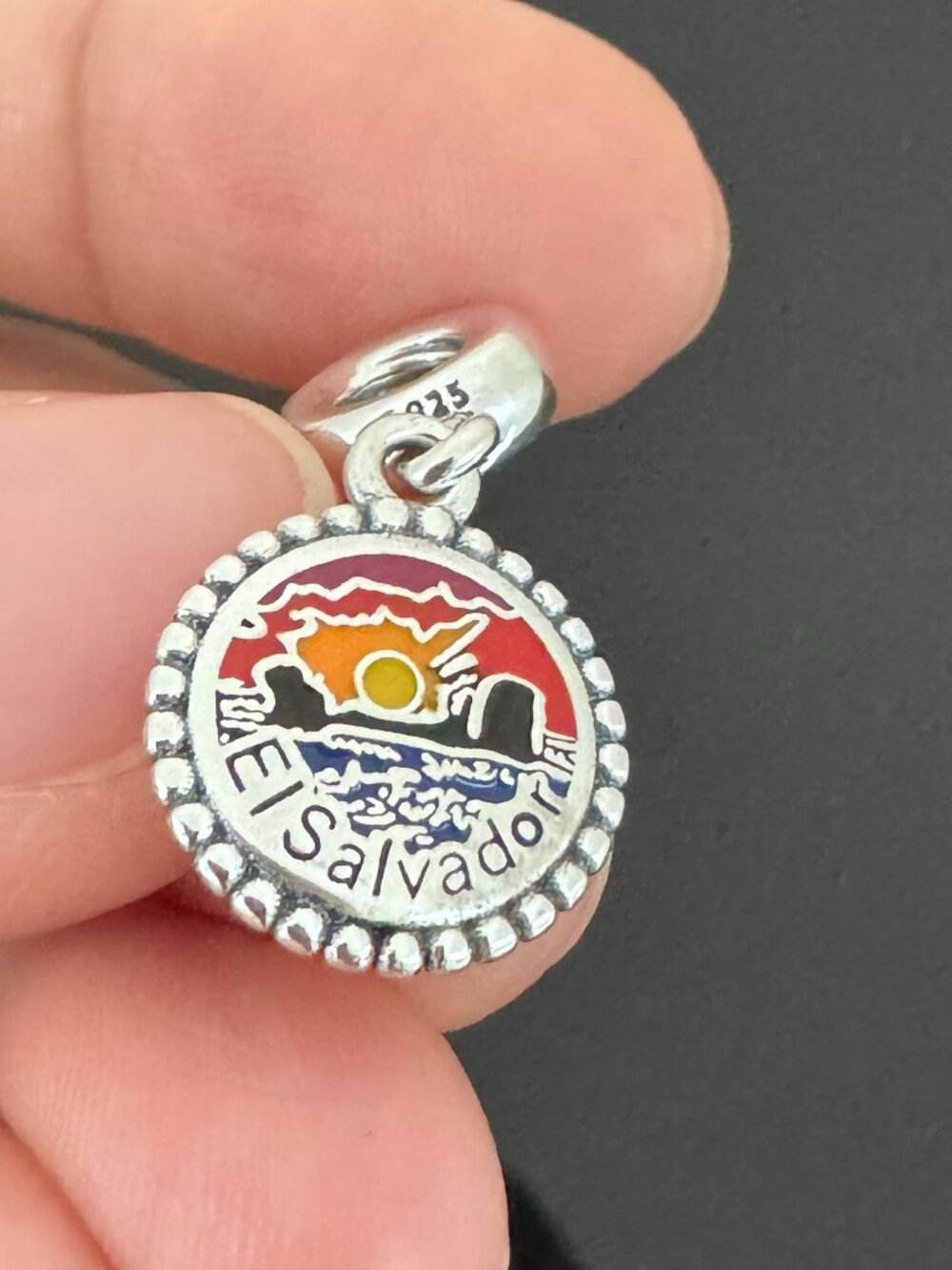 Original Pandora The Republic of El Salvador Charm
